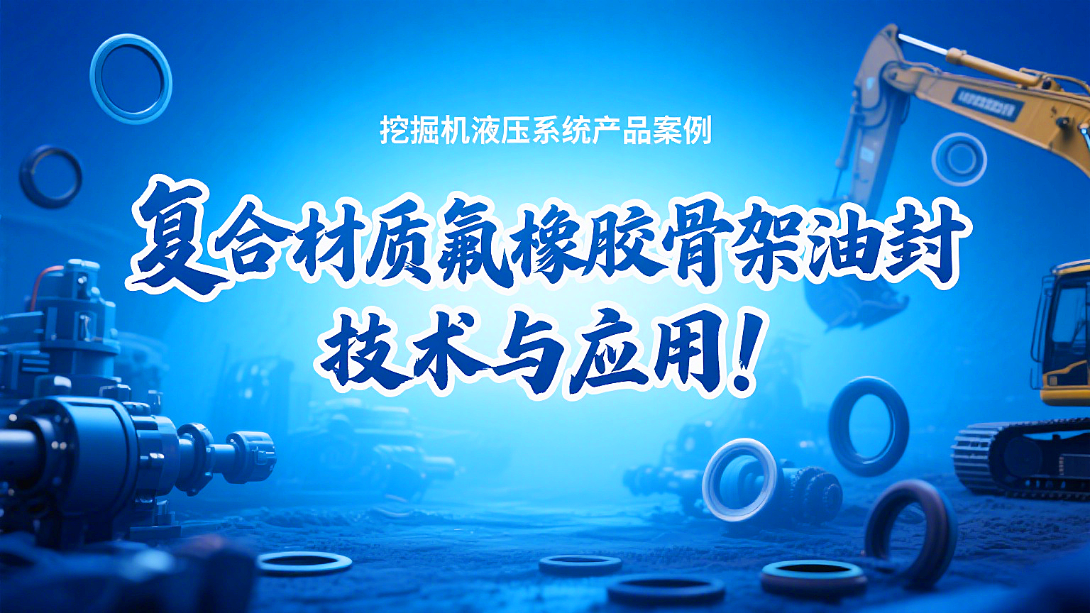 挖掘機液壓系統(tǒng)丨復(fù)合材質(zhì)氟橡膠骨架油封的技術(shù)與應(yīng)用！