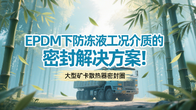 大型礦卡散熱器密封圈 ? EPDM下防凍液工況介質(zhì)的密封解決方案！