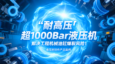 耐高壓?：超1000Bar液壓密封圈，解決工程機(jī)械油缸爆裂風(fēng)險(xiǎn)！